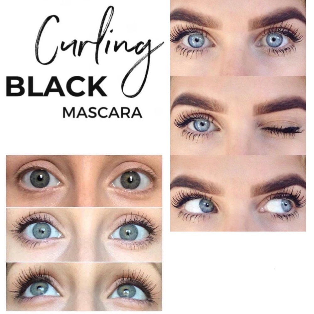 Curling Black Mascara for Eyelashes. Volume and Curl Mascara.